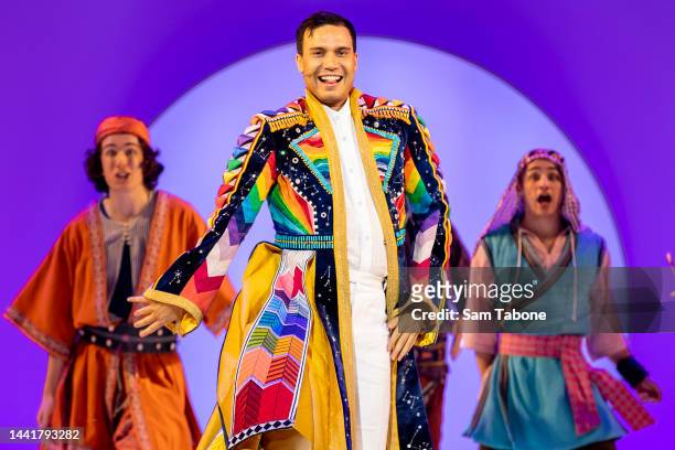 Euan Fistrovic Doidge during a media call for Joseph and the Amazing Technicolor Dreamcoat at Regent Theatre on November 16, 2022 in Melbourne,...