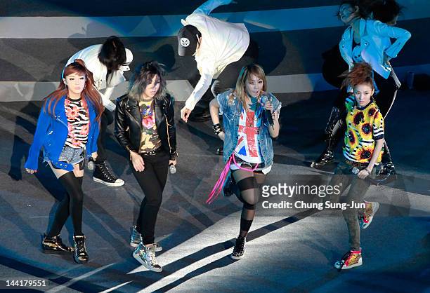 Perform on a stage during the opening ceremony of the 2012 Yeosu Expo on May 11, 2012 in Yeosu, South Korea. More than 105 countries, 10...