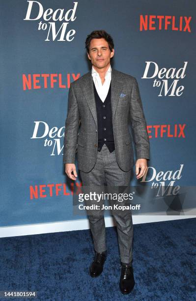 James Marsden attends Netflix's "Dead to Me" Season 3 Premiere at Netflix Tudum Theater on November 15, 2022 in Los Angeles, California.