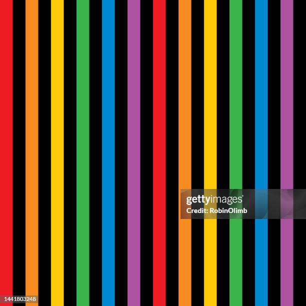 rainbow stripes seamless pattern - catfish stock illustrations