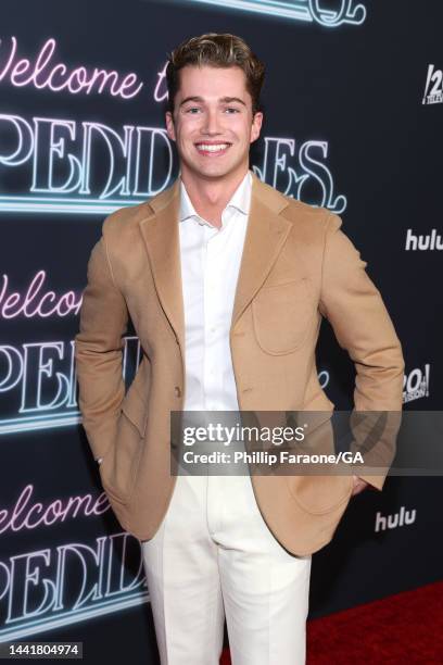 Pritchard attends the Los Angeles premiere of Hulu's "Welcome to Chippendales" at Pacific Design Center on November 15, 2022 in West Hollywood,...