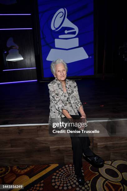 Angela Alvarez attends the 8th annual En La Mezcla during the 23rd annual Latin Grammy Awards on November 15, 2022 in Las Vegas, Nevada.