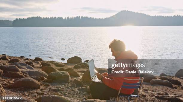 day in the life of forest ecologist. sustainability and ecosystem care. - ecologist stock pictures, royalty-free photos & images