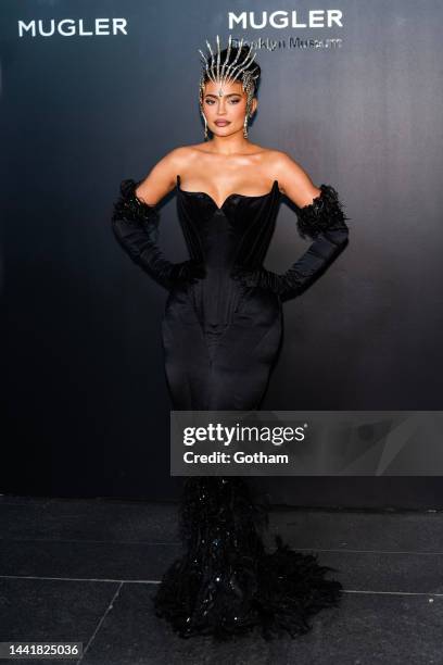 Kylie Jenner attends the Thierry Mugler: Couturissime exhibition opening night at Brooklyn Museum on November 15, 2022 in New York City.