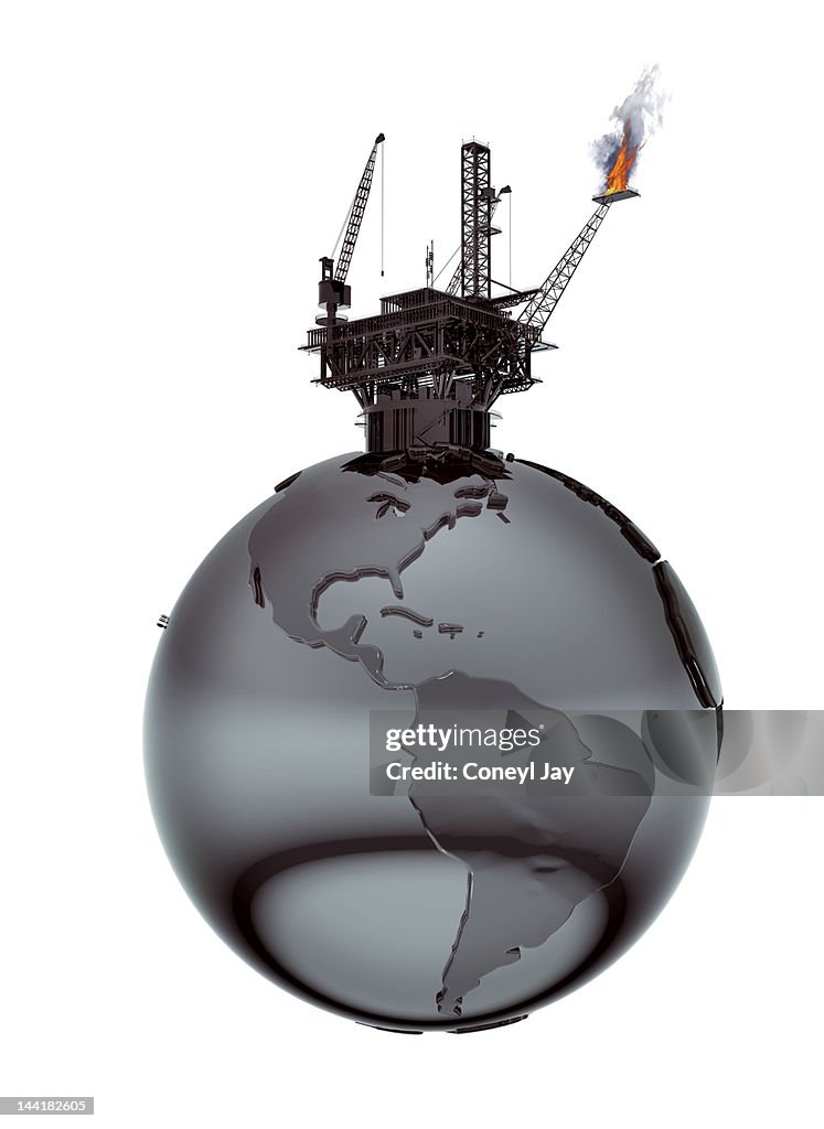 Oil Rig Normal Texture Oil Rig On Globe Crude Oil Texture High-Res Stock Photo - Getty Images