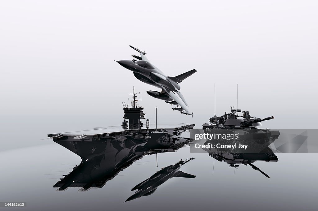 American Military vehicles with crude oil texture