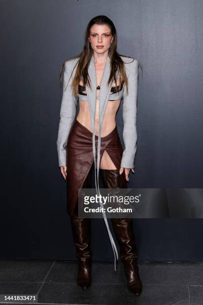 Julia Fox attends the Thierry Mugler: Couturissime exhibition opening night at Brooklyn Museum on November 15, 2022 in New York City.
