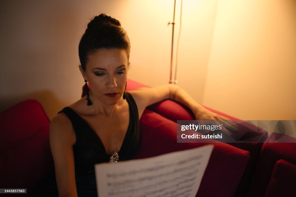 The female classical musician.