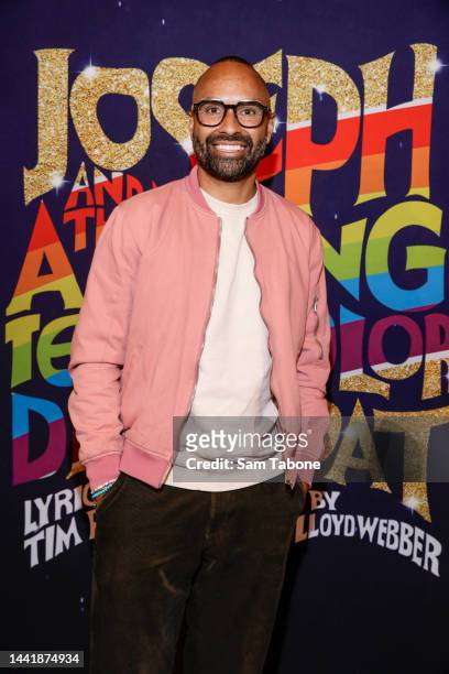Archie Thompson attends opening night of Joseph and the Amazing Technicolor Dreamcoat at Regent Theatre on November 16, 2022 in Melbourne, Australia.