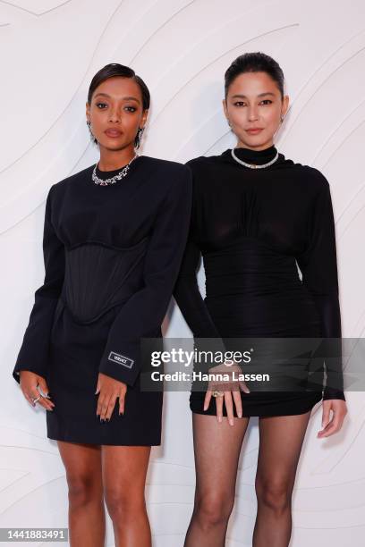 Sophie Wilde and Jessica Gomes attend the grand opening of the Cartier Sydney Flagship store on November 16, 2022 in Sydney, Australia.