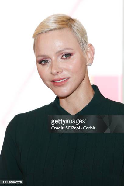 Princess Charlene of Monaco attends the Red Cross Christmas Gifts Distribution at Monaco Palace on November 16, 2022 in Monte-Carlo, Monaco.