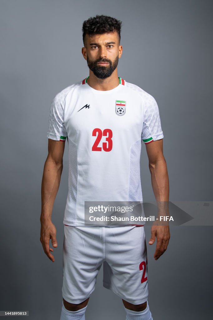 Ramin Rashidian Ramin Rezaeian of IR Iran poses during the official FIFA World Cup ...