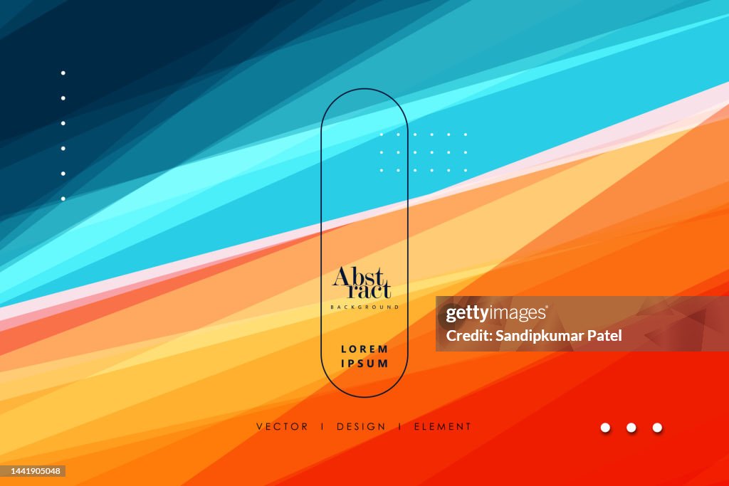 Abstract minimal orange and dark blue background.