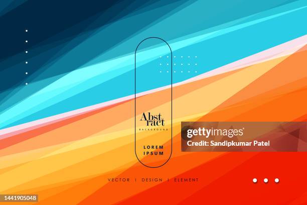 abstract minimal orange and dark blue background. - cool backgrounds stock illustrations