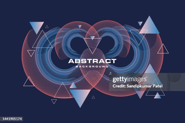 element for design. torus. music circle wave. sound beat ripples emit waves flux. - flux design stock illustrations