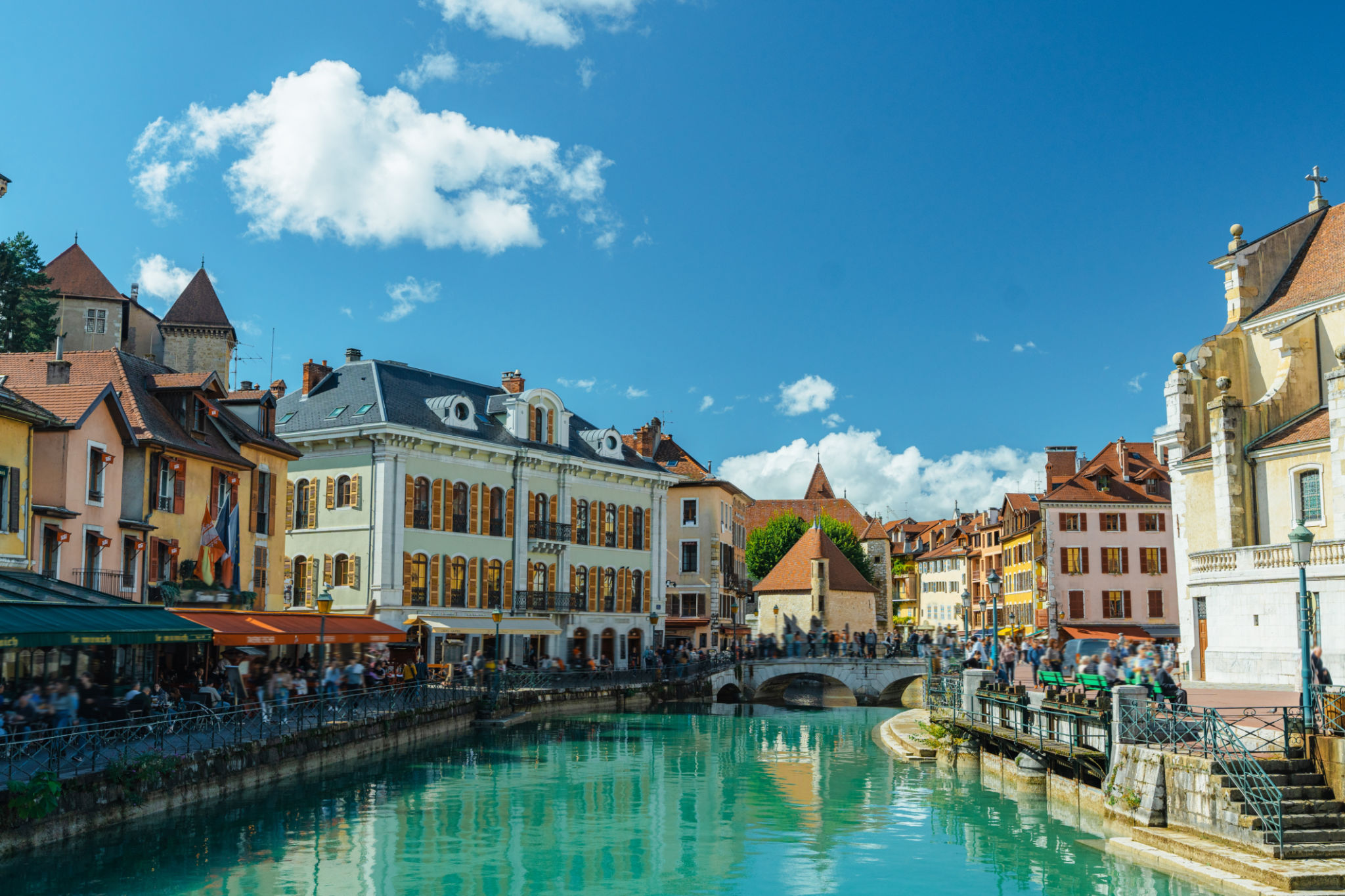 Scenic view of Annecy in France Scenic view of Annecy in France
