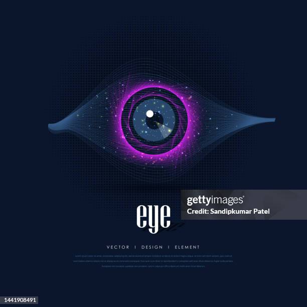 ilustraciones, imágenes clip art, dibujos animados e iconos de stock de diseño moderno de visión ocular - iris eye