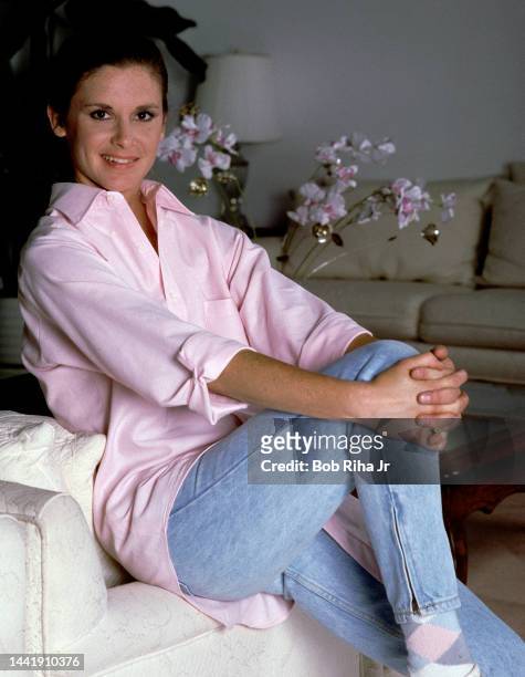 Actress Stephanie Zimbalist portraits, October 16, 1985 in Los Angeles, California.