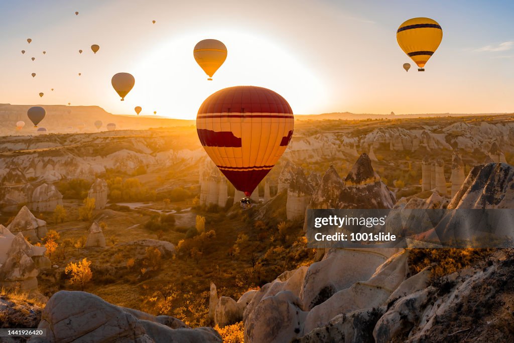 Hot Air Balloons at Love Valley in Cappadocia