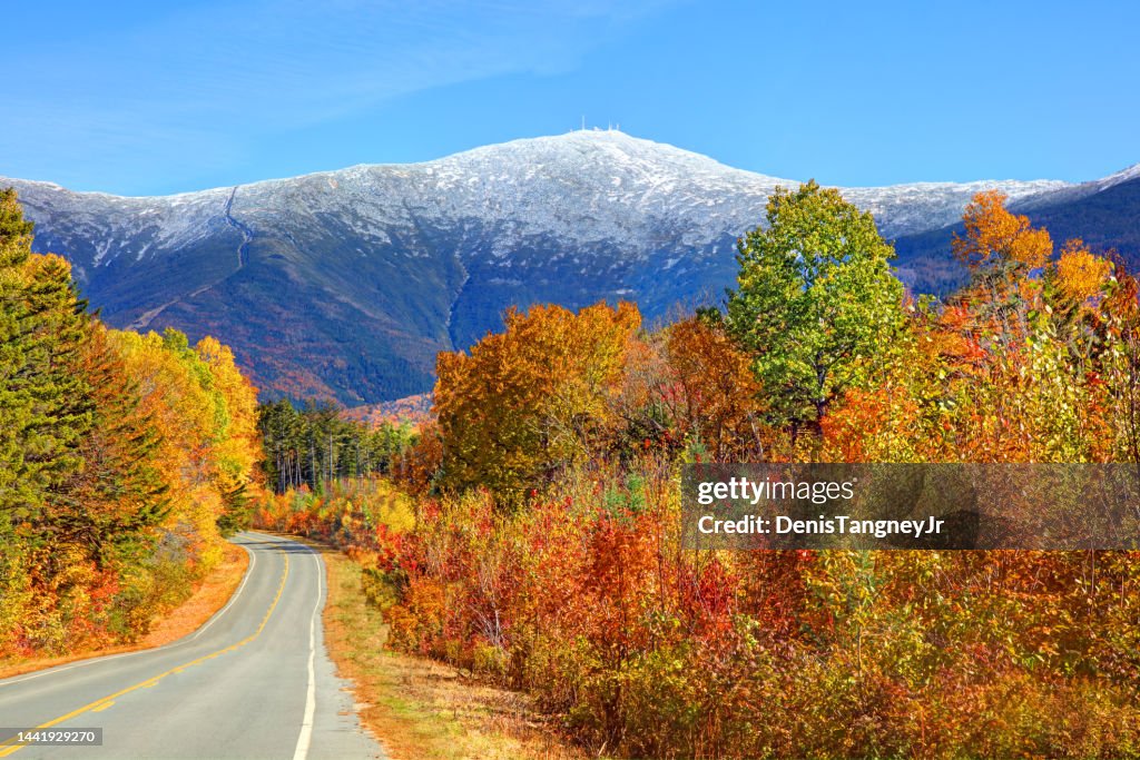 Snowcapped Mount Washington
