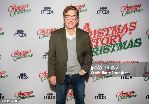 Actor Peter Billingsley poses on the red carpet during the "A Christmas Story Christmas" Chicago screening at the Chicago Cultural Center on November...