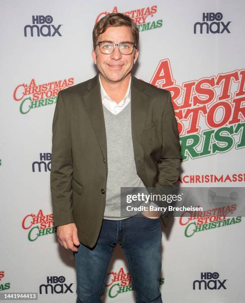 Actor Peter Billingsley poses on the red carpet during the "A Christmas Story Christmas" Chicago screening at the Chicago Cultural Center on November...