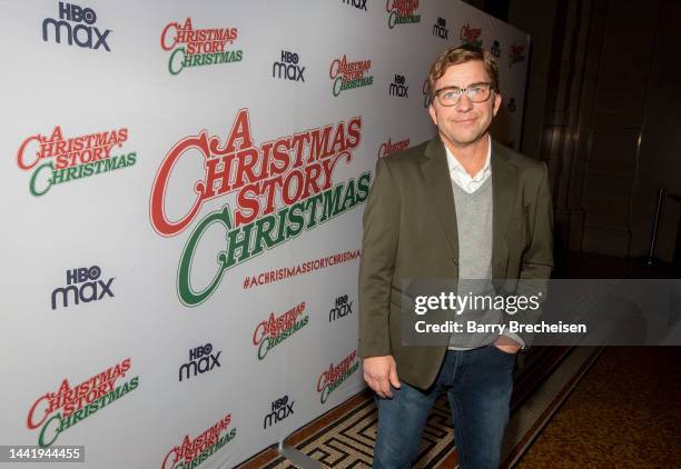 Actor Peter Billingsley poses on the red carpet during the "A Christmas Story Christmas" Chicago screening at the Chicago Cultural Center on November...