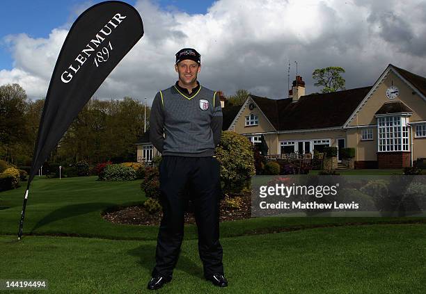 Paul Streeter of Lincoln Golf Centre poses after winning the Glenmuir PGA Professional Championship Midland Region Qualifier at Little Aston Golf...