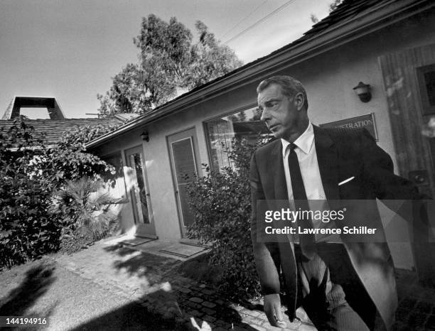 American former baseball player Joe DiMaggio leaves Westwood Village Memorial Park Cemetery, Los Angeles, California, August 6, 1962. He had just...