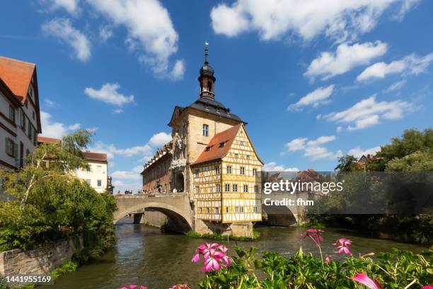 old town hall bamberg (bavaria, germany) - bamberg stock pictures, royalty-free photos & images