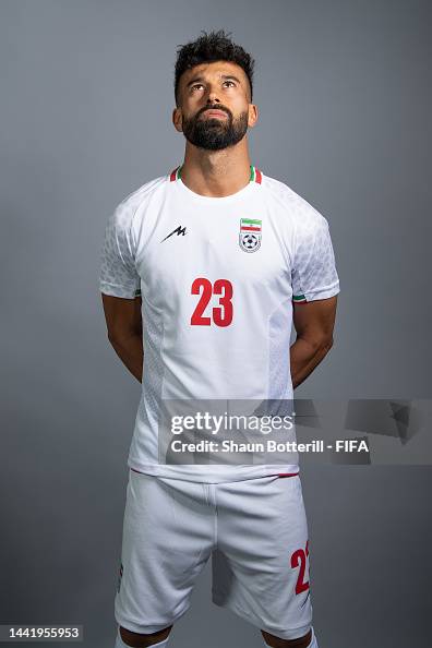Ramin Rashidian Ramin Rezaeian of IR Iran poses during the official FIFA World Cup ...
