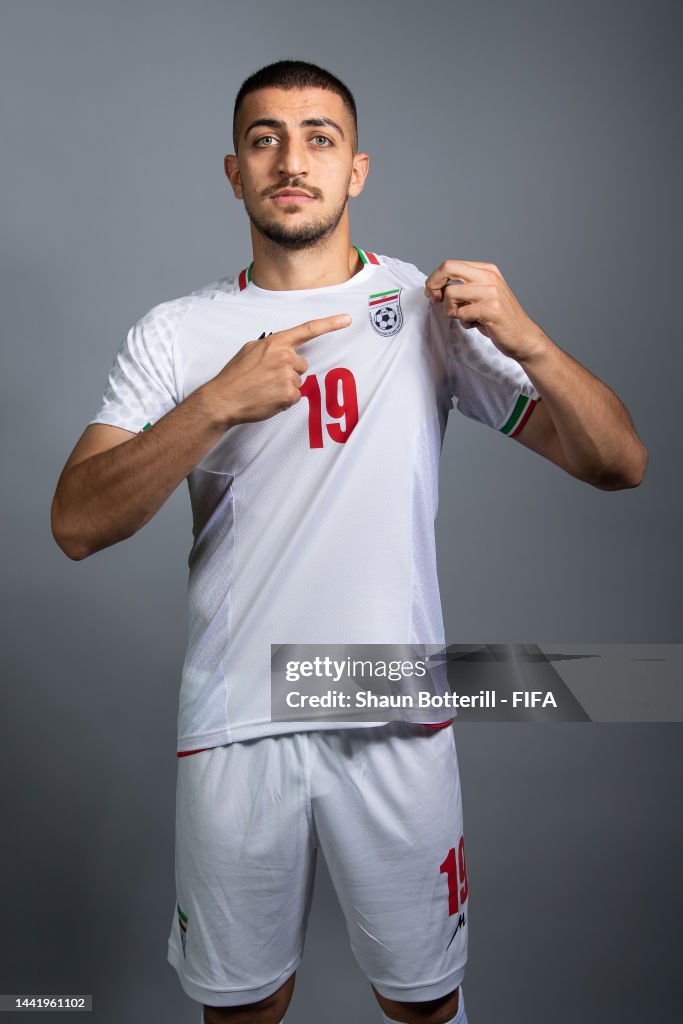Majid Hosseini of IR Iran poses during the official FIFA World Cup