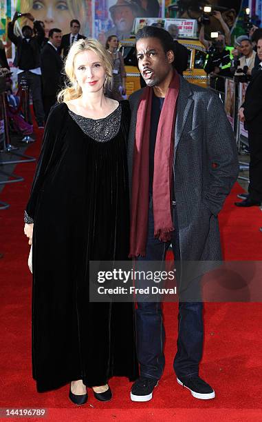 Julie Delpy and Chris Rock attend the premiere of '2 Days In New York' at Odeon, kensington on May 11, 2012 in London, England.