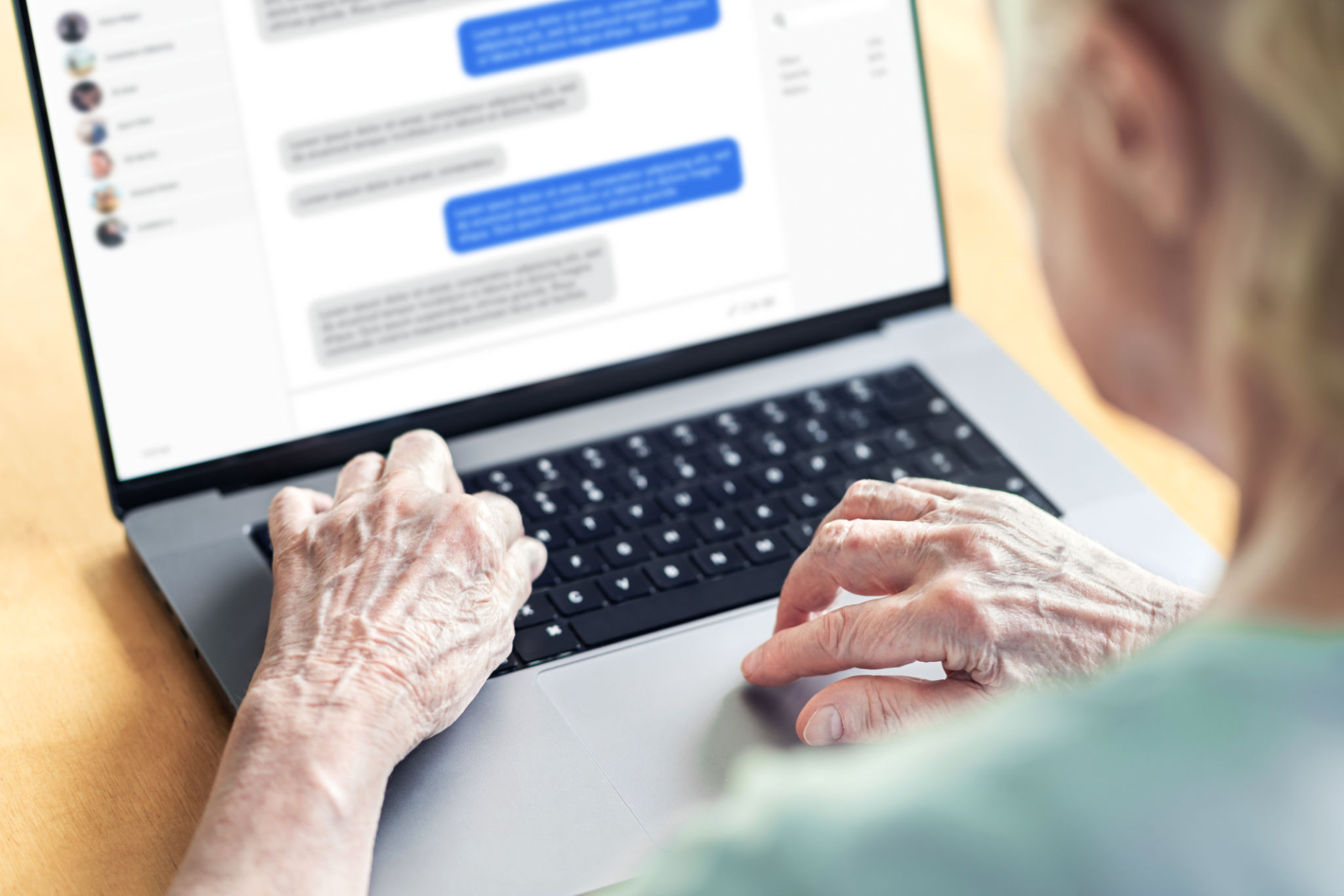 seniors using social media