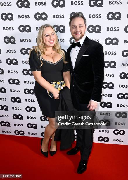 Joy McAvoy and James McAvoy attend the GQ Men Of The Year Awards 2022 at The Mandarin Oriental Hyde Park on November 16, 2022 in London, England.
