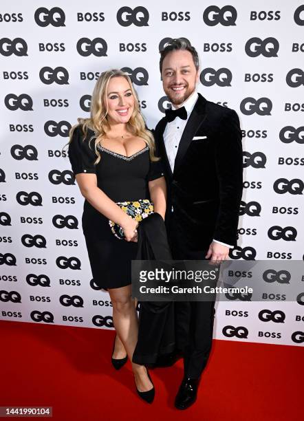 Joy McAvoy and James McAvoy attend the GQ Men Of The Year Awards 2022 at The Mandarin Oriental Hyde Park on November 16, 2022 in London, England.