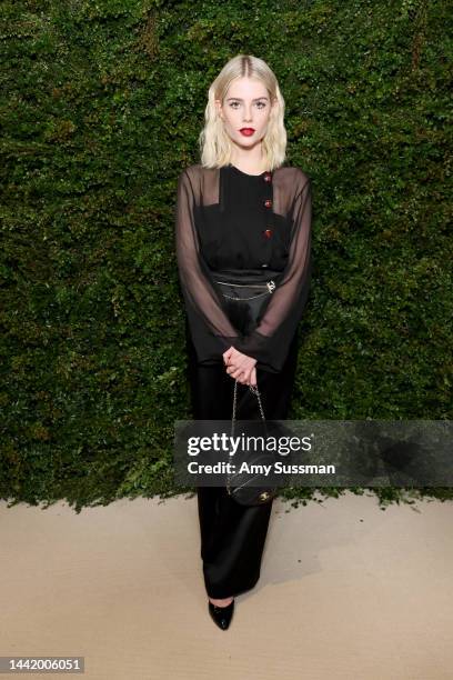 Lucy Boynton attends the Academy Women's Luncheon Presented By CHANEL at Academy Museum of Motion Pictures on November 16, 2022 in Los Angeles,...