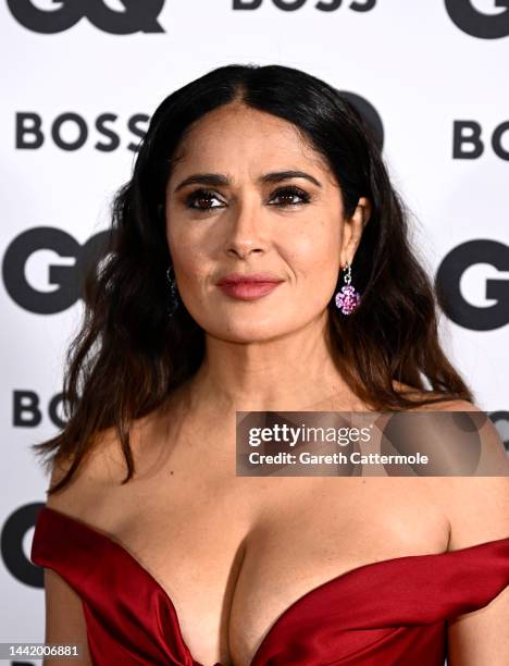 Salma Hayek attends the GQ Men Of The Year Awards 2022 at The Mandarin Oriental Hyde Park on November 16, 2022 in London, England.