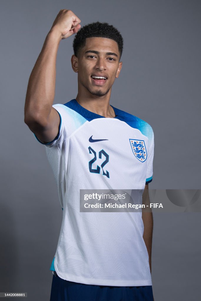 Jude Bellingham Of England Poses During The Official FIFA World Cup jude-bellingham-of-england-poses-during-the-official-fifa-world-cup