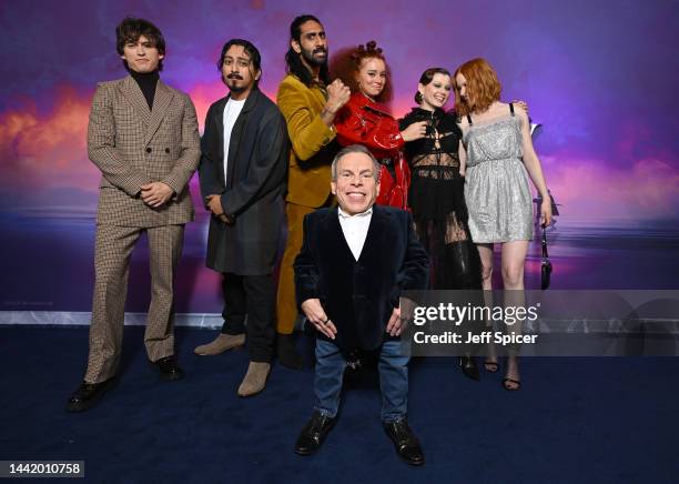 Dempsey Bryk, Tony Revolori, Amar Chadha-Patel, Erin Kellyman, Ruby Cruz, Ellie Bamber and Warwick Davis attend the UK Special Screening of Lucasfilm...