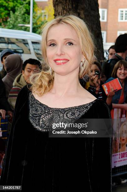 Julie Delpy attends the UK premiere of '2 Days in New York' at ODEON Kensington on May 11, 2012 in London, England.