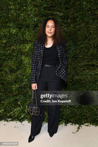 Gina Prince-Bythewood, wearing CHANEL, attends the Academy Women's Luncheon presented by CHANEL at Academy of Motion Picture Arts and Sciences on...