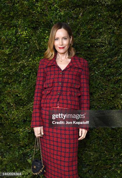 Leslie Mann, wearing CHANEL, attends the Academy Women's Luncheon presented by CHANEL at Academy of Motion Picture Arts and Sciences on November 16,...