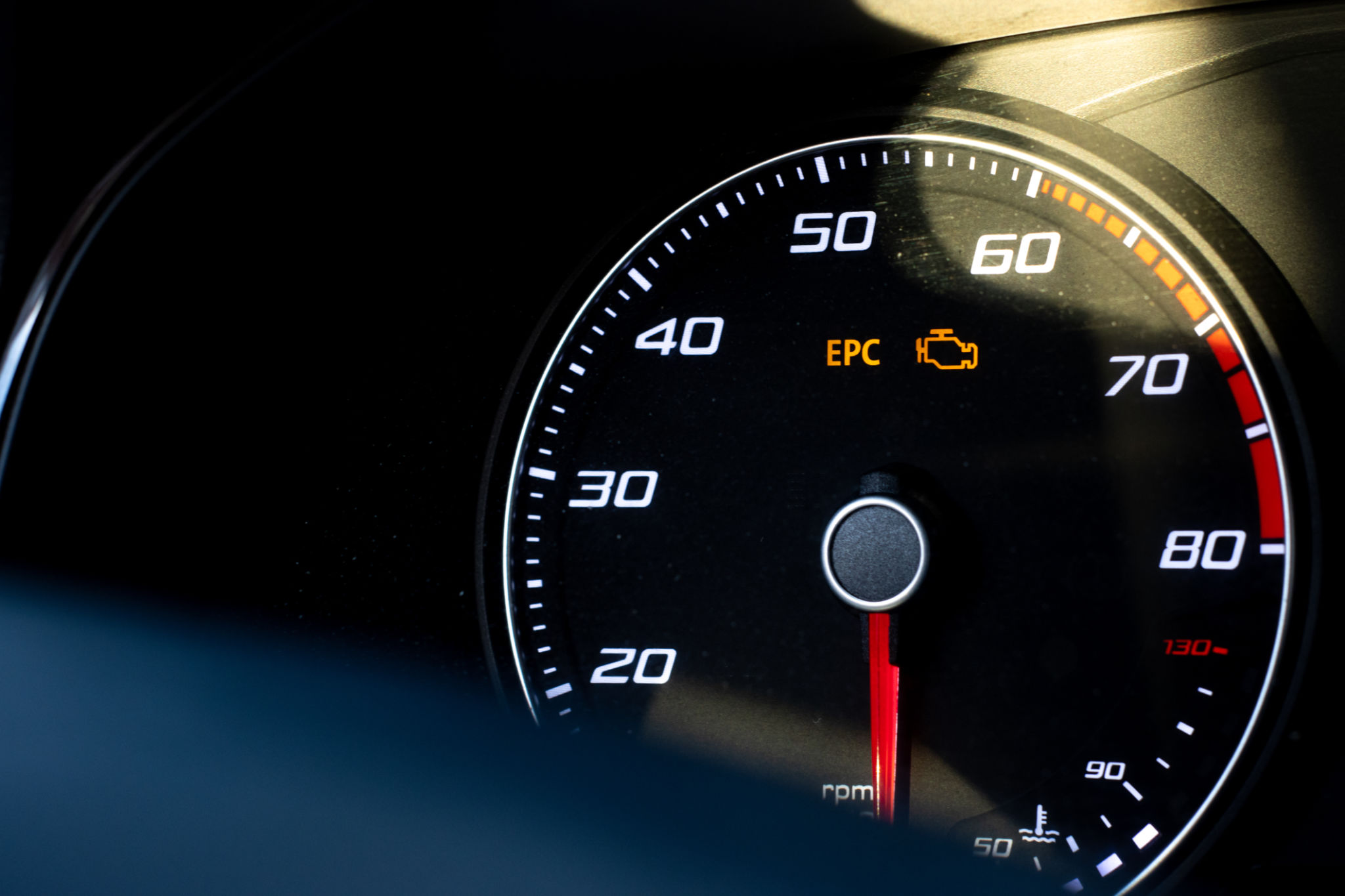 engine warning light