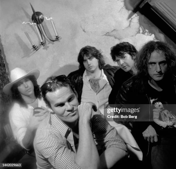 American musician Mark Englert, singer/songwriter John Easdale, guitarist Peter Wood, bassist Chris Carter and drummer Jesse Farbman , of the...