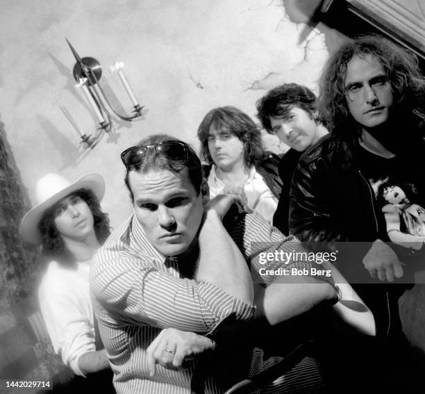 American musician Mark Englert, singer/songwriter John Easdale, guitarist Peter Wood, bassist Chris Carter and drummer Jesse Farbman , of the...