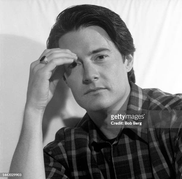 American actor Kyle MacLachlan poses for a portrait, New York, New York, June 1995.