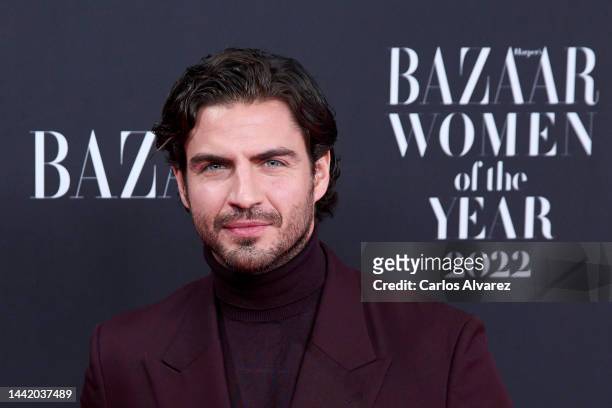 Maxi Iglesias attends the Harper's Bazaar "Women Of The Year" awards 2022 at the Callao cinema on November 16, 2022 in Madrid, Spain.