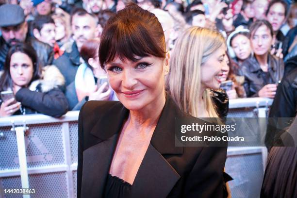 Model Helena Christensen attends the Harper's Bazaar "Women Of The Year" Awards 2022 at Cines Callao on November 16, 2022 in Madrid, Spain.