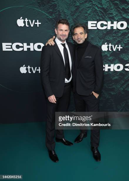 Director Mark Boal and Pablo Trapero attend Apple TV+'s "Echo 3" New York Premiere the at Walter Reade Theater on November 16, 2022 in New York City.